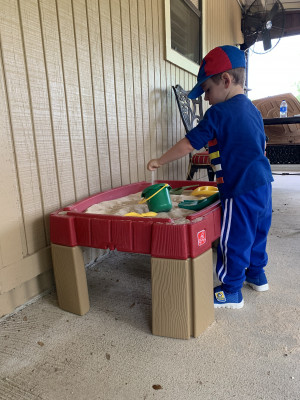 New sandboxes are always lots of fun!
