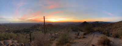 Basically our back yard. We're so close to hiking/biking trails where we get gorgeous sunsets like this.
