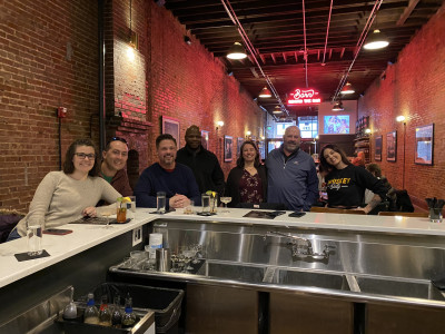 Our whiskey tour group. 