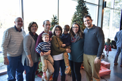Lee's family at a Christmas play.