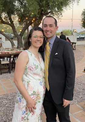 Us at a friends wedding.
