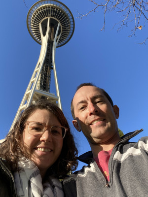 Sightseeing in Seattle. The Space Needle. 
