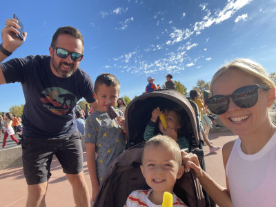 Family race for the elementary school.