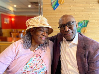 Ray and his mom see each other weekly.