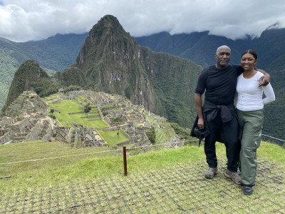 Climbing to the top of Machu Picchu!