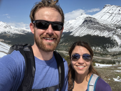 We enjoy hiking.