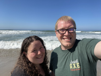 Sarah and Collin at the Beach