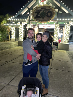 Christmas lights with Nanny & Uncle Tyler!