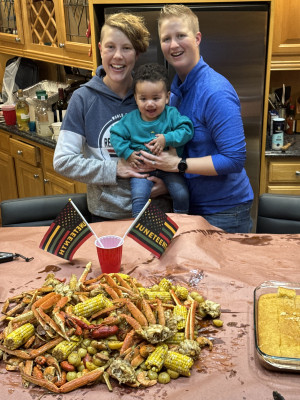 Celebrating Juneteenth with a seafood boil!