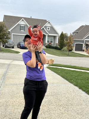 Singing in the rain with Momma!