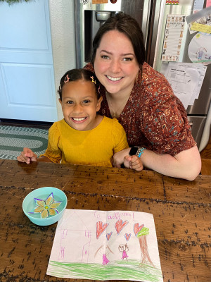 Mother’s Day - a “magic” blooming flower and picture for mom