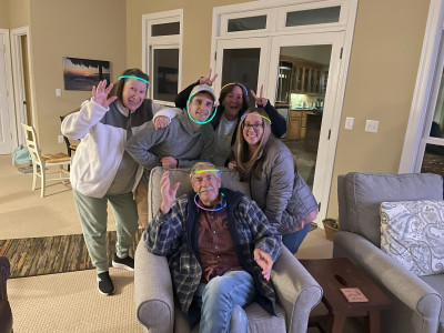 Thanksgiving Glow Party with Grandpa!