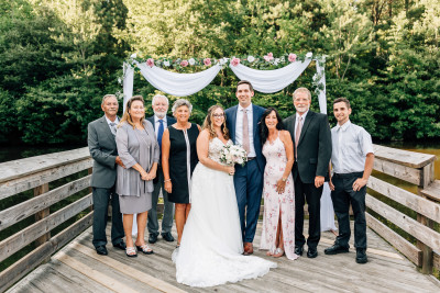 Heather's Family at our COVID wedding