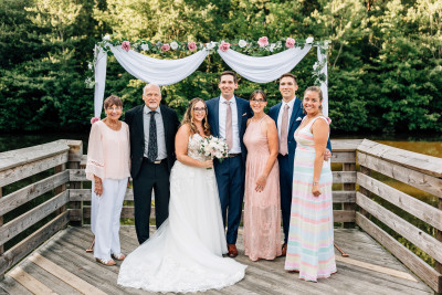 David's Family at our COVID Wedding