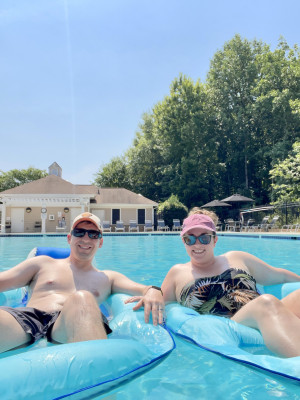 We always enjoy some time at the pool in the summer! 