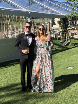 Fun at a close friend's wedding