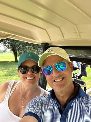 We try to golf on Sunday afternoons.