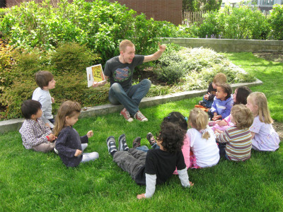 Reading to Mike’s Pre-K students in NYC