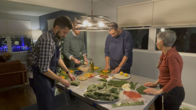Making Venezuelan tamales