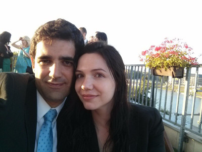 At the wedding of our friends Roberto and Kasia.