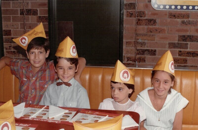 Rudolph celebrating a birthday at McDonalds.