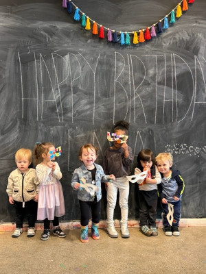 Henry with his Pre-School friends