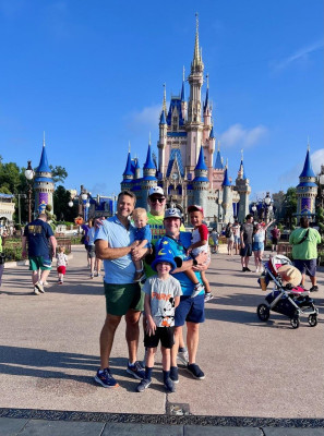 Henry's first time at Disney with Dada, 