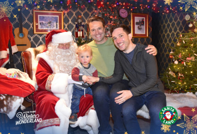 Baba, Dada, and Henry meet Santa! 