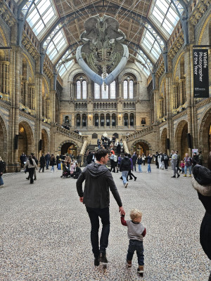 At the museum in London with Baba 