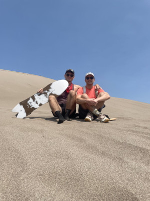 Sandboarding in Patagonia