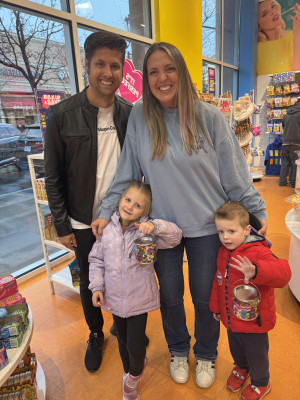 Us with Kylie's cousin's kids. We love spoiling them.