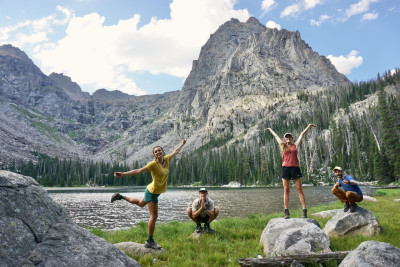 Backpacking with April's family