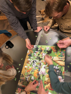 Puzzles are a family go-to