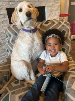 Lena loves her Roxy! 