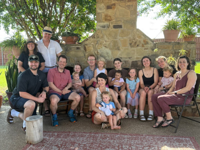 All the extended cousins together in Texas.